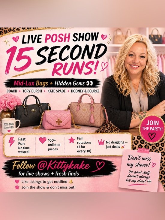 Coach Handbags - Live Posh Show | ⏰15 Sec. Runs | 📥2 in the Tray | 🏷️Tag me on 1 | ✅Stay Green